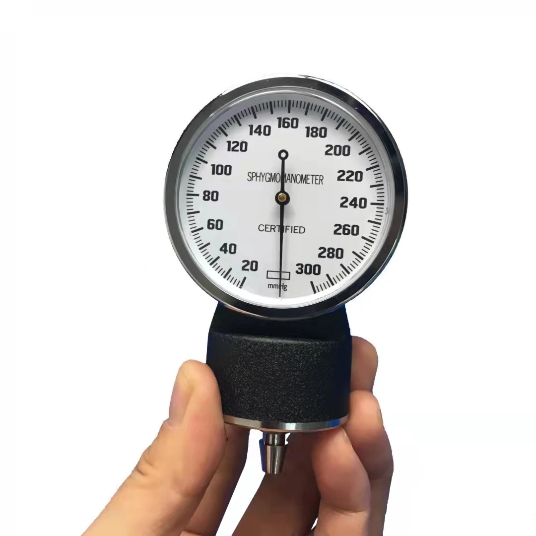 Manual Blood Pressure Monitor Gauge Meter Head Doctor Single Head Stethoscope Air Inflation Ball Bulb for Tonometer Cuff