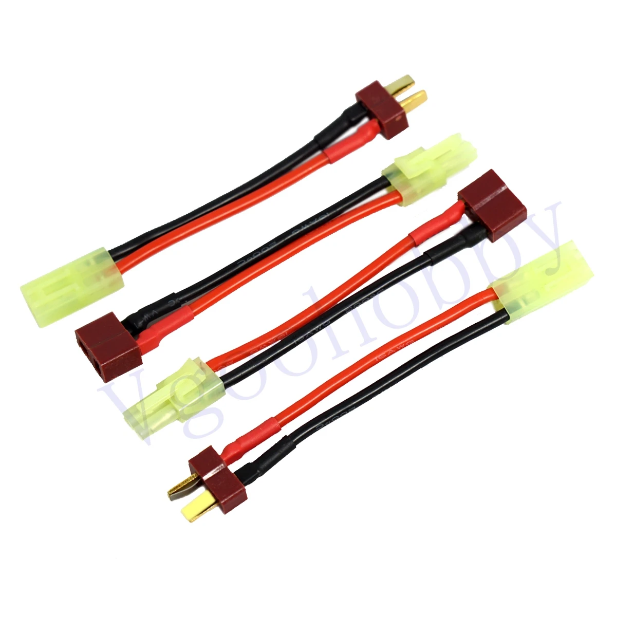 2 Pairs Mini Tamiya Style Connector to Deans T Plug Male Female 16AWG Silicone Cable Wire Adapter for RC ESC  Lipo Battery,3.14\