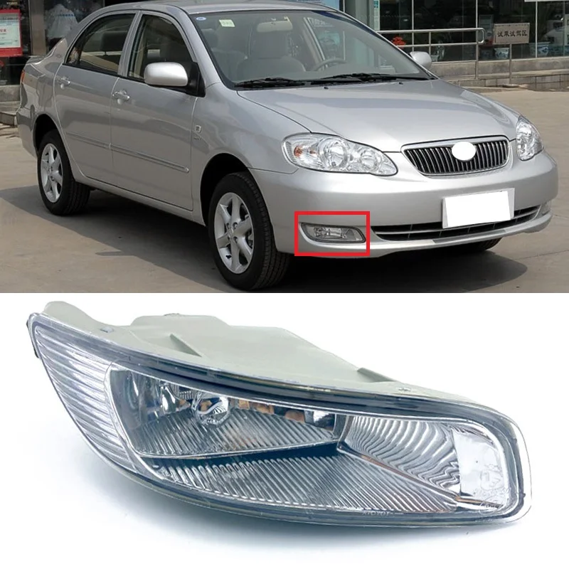 Yasong For COLLORA 1.8L ZZE122 1ZZ-FE 2003 2004 2005 2006 Front Bumper Fog Lamp Fog Light Driving Light 81220-02080 81210-02100