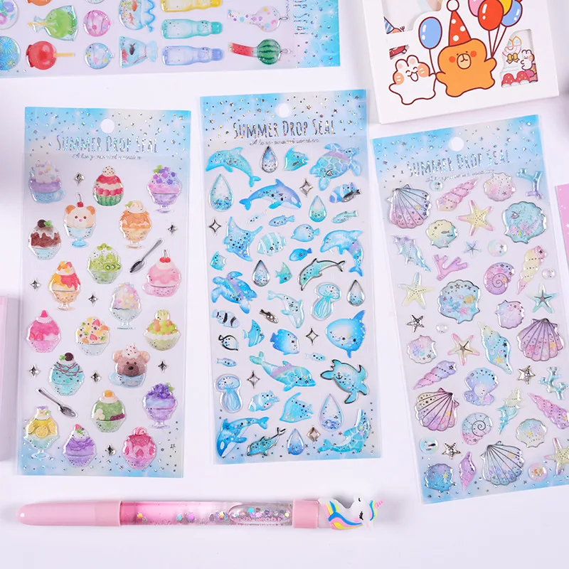 1pcs/lot Kawaii Stationery Stickers  Marine cake  Series Diary Planner Stickers Scrapbooking DIY Craft Sticker