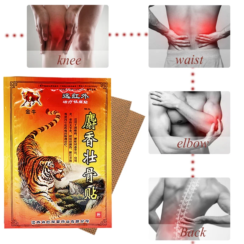 80PCS/Lot Tiger Balm Pain Relief Patch Fast Relief Joint Muscle Shoulder Back Aches Inflammations Health Care Medical Plaster