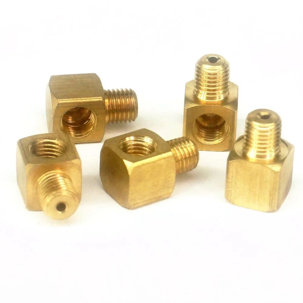 1 Stück M5 M6 M8 M10 Metrisch /1/8' 1/4' 3/8' 1/2' BSPP Gewinde Messing-Ölrohrfitting (Außen-/Innengewinde) für Verteilerblock – Detail 2