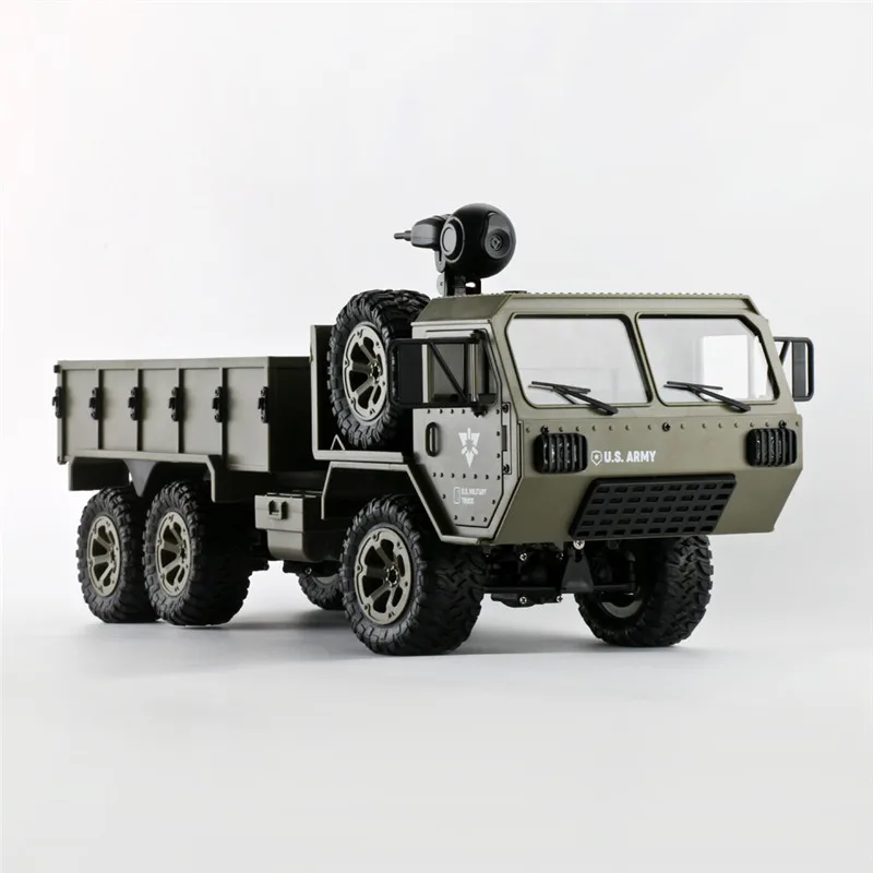 WIFI FPV Army Military Truck With HD Camera  2.4G 6WD Phone Remote Control Car 2KG Loading High SpeedOff-Road RTR Vehical Gifts