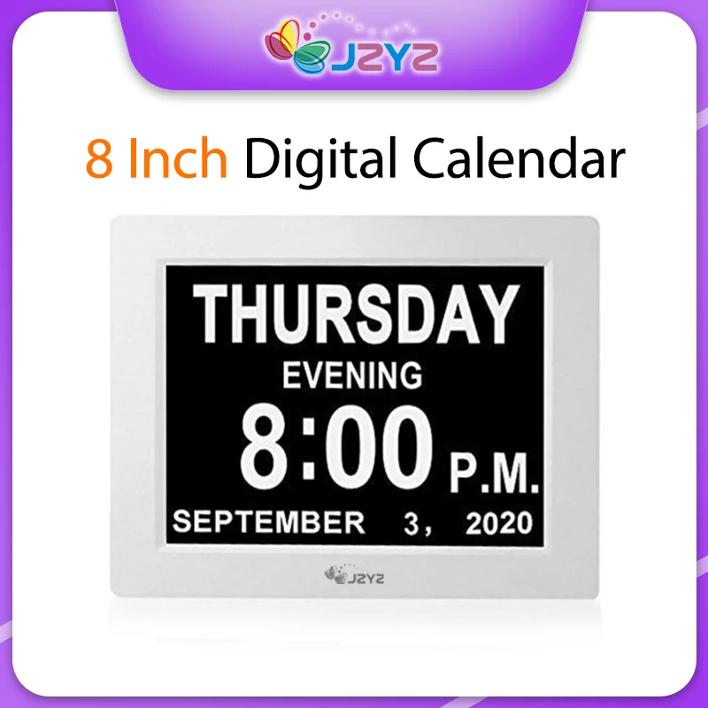 

8 Inch Digital Calendar Photo Frame 1024x768 Remote Control Function Picture Video Player Music Calendar Day Clock Album Gift