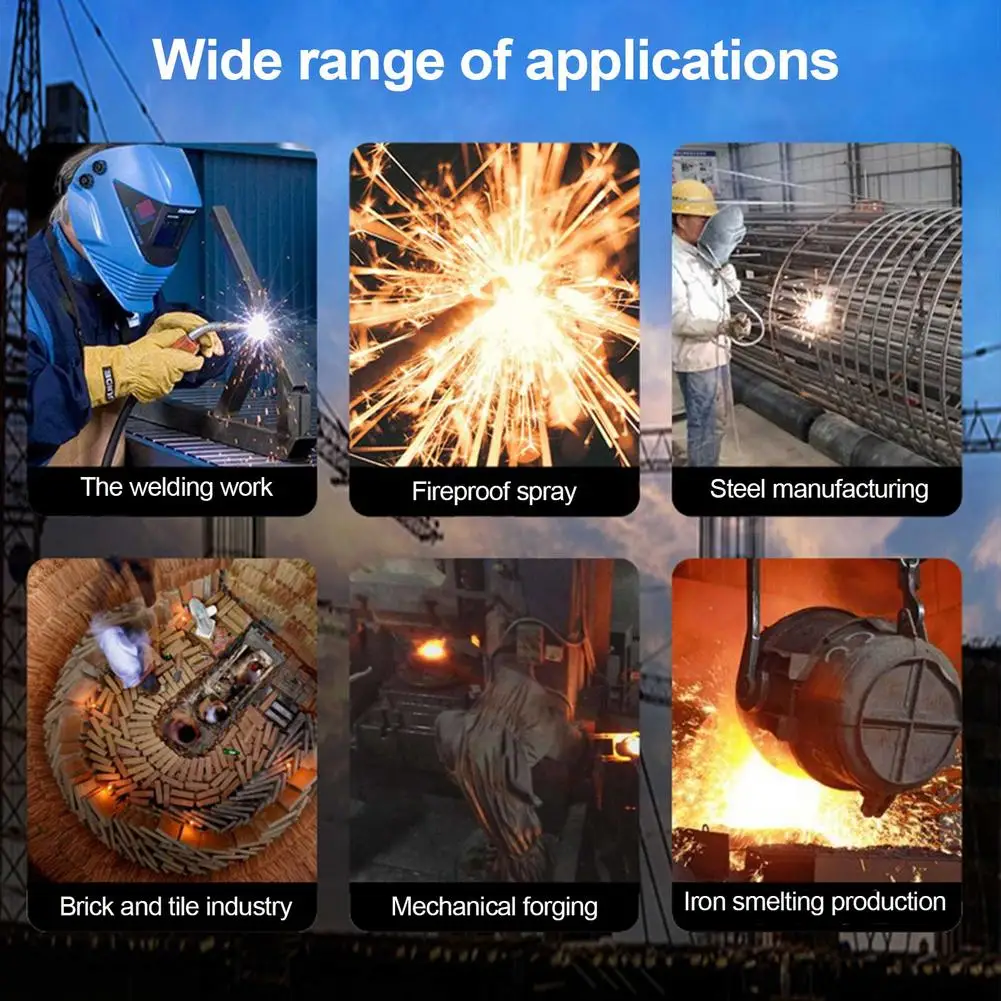 Welding Clothing Workwear Protective Suit Durable Splash-proof Adiabatic Flame Heat Resistant Clothes for Male