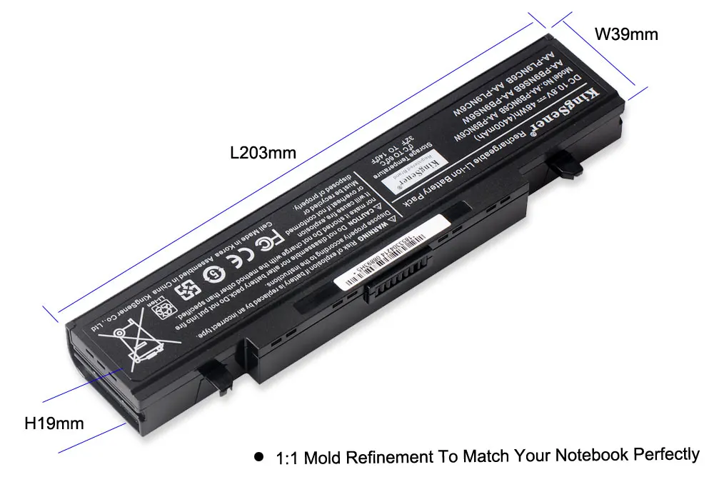 Kings ener laptop akku für samsung AA-PB9NC6B AA-PB9NS6B AA-PB9NC6W r467 r428 r429 r468 np300 np350 rv410 rv509 r530 4400mah