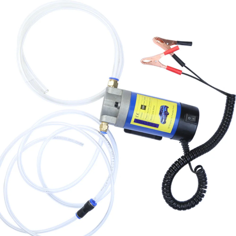 

12V Electric Scavenge Suction Transfer Change Pump Motor Oil Diesel Extractor Pump 100W 4L For Car