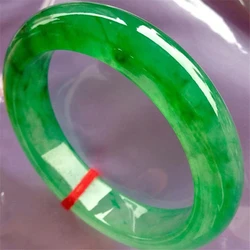 Jewelry Natural Myanmar Jadeite Real Jades Bangles Ice Green Bracelet Elegant Princess Jewelry Send Mother To Send Girlfriend