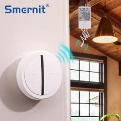 Wireless Light Switch Remote Control Switch ON/OFF for Hotel Home 433M Wiring-free Waterproof Wall Push-button Switches