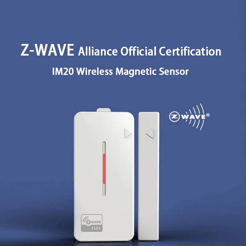 Z-wave plus sensor de segurança para portas e janelas, compatível com z, sistema de segurança para casa, ultra baixo consumo de energia/tempo de