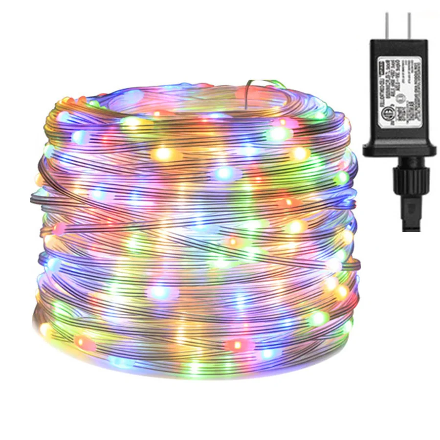 Outdoor Waterproof 20M 50M 100M LED Fairy Garden String Lights EU Plug Christmas Garland Lights for Party Wedding Holiday Decor