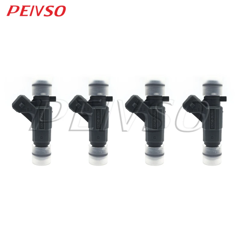 

PEIVSO 4pcs 23250-02060 23209-02060 0280155870 Fuel Injector For DAIHATSU Geely BL Coupe 1.3 1.5 Torota 5A 8A Engine