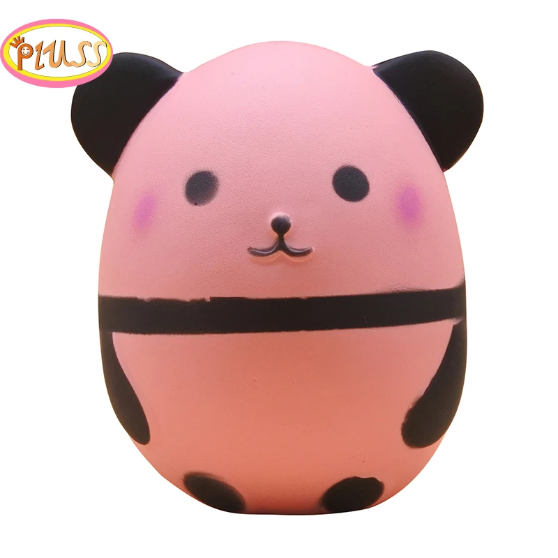 14CM Kawaii różowa Panda Squishy powolny wzrost kreatywny lalka zwierzę miękkie zabawki do ściskania dla dzieci śmieszne zabawki Stress Reliever