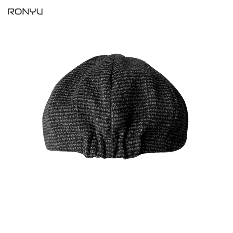 New Winter Caps For Men Black Men\'s Newsboy Hats Vintage Herringbone Octagon Cap Women Berets Gatsby Flat Hat BJM17