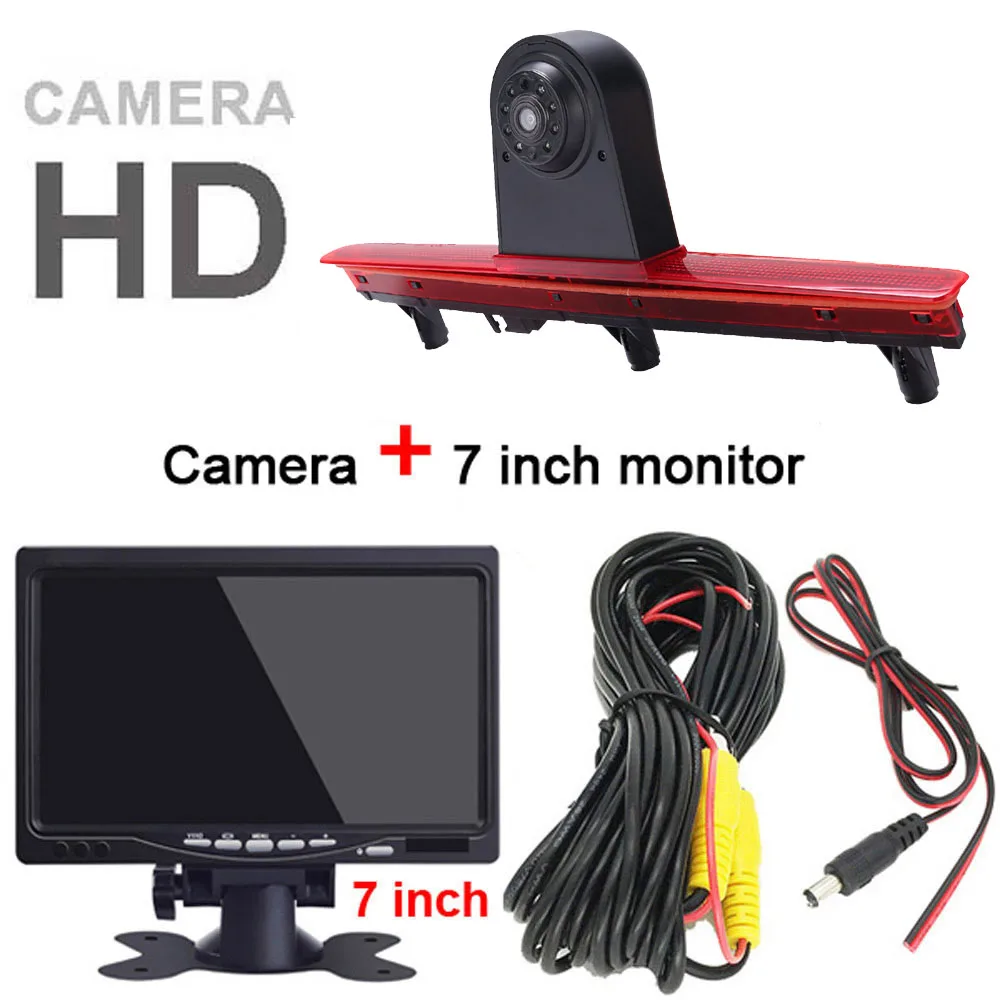 

HD CCD Car Brake Light Rear view camera for VW T5 2003-2015 Vehicle Backup Camera Centre High Mount Stop Lamp Parking Light