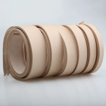 이탈리아 야채 무두질 천연 가죽, 풀 그레인 가죽, 수제 DIY 헤드리스 벨트, 기본 색상