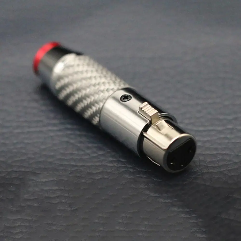 Haldane 4 ชิ้นไฮไฟ 3 พินคาร์บอนไฟเบอร์ XLR ปลั๊กไมโครโฟน XLR ชายและหญิงสําหรับ DIY XLR Balanced Cabl