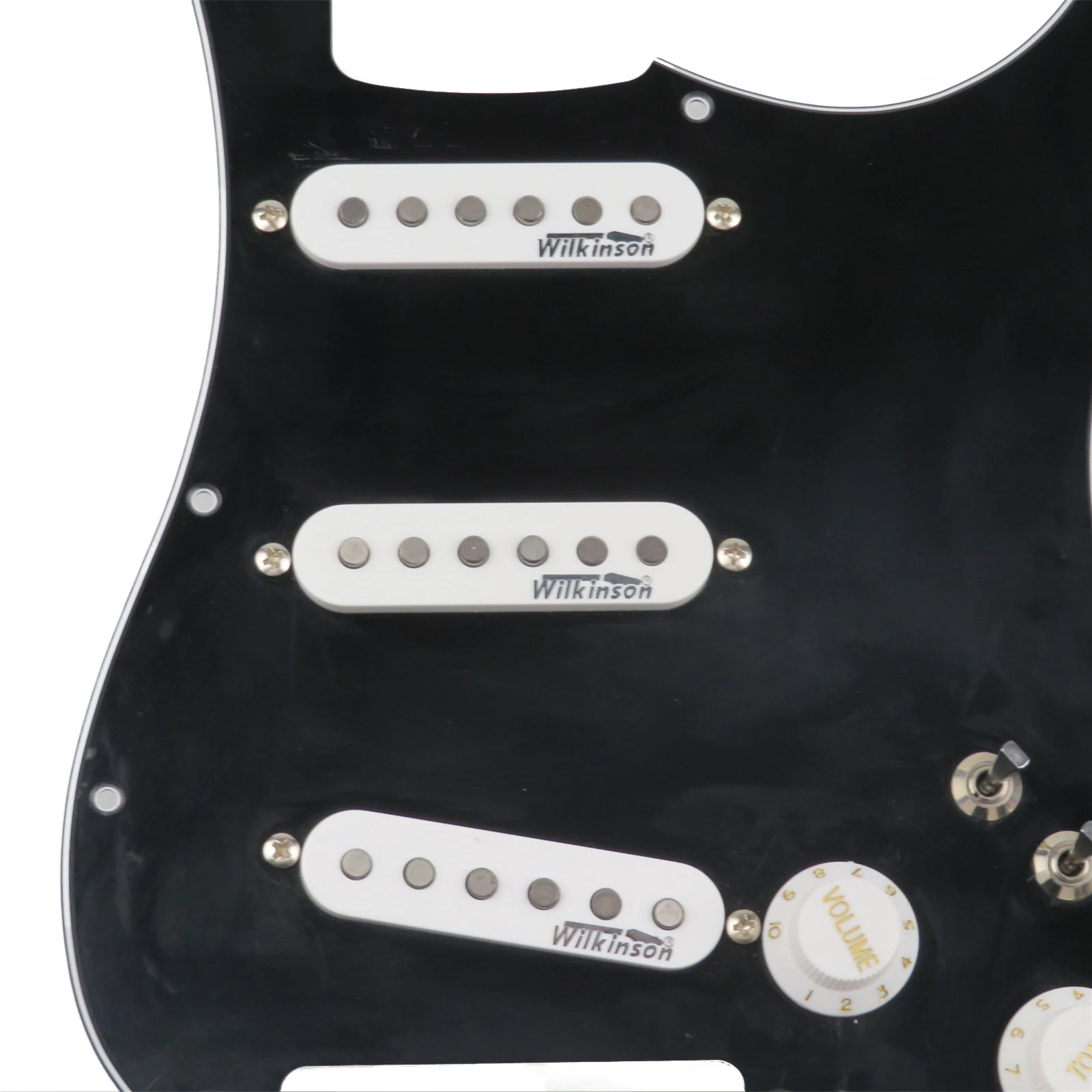 7-Way type fully loaded Prewired Pickguard Wilkinson SSS Ainico 5 Single coil Pickups Set