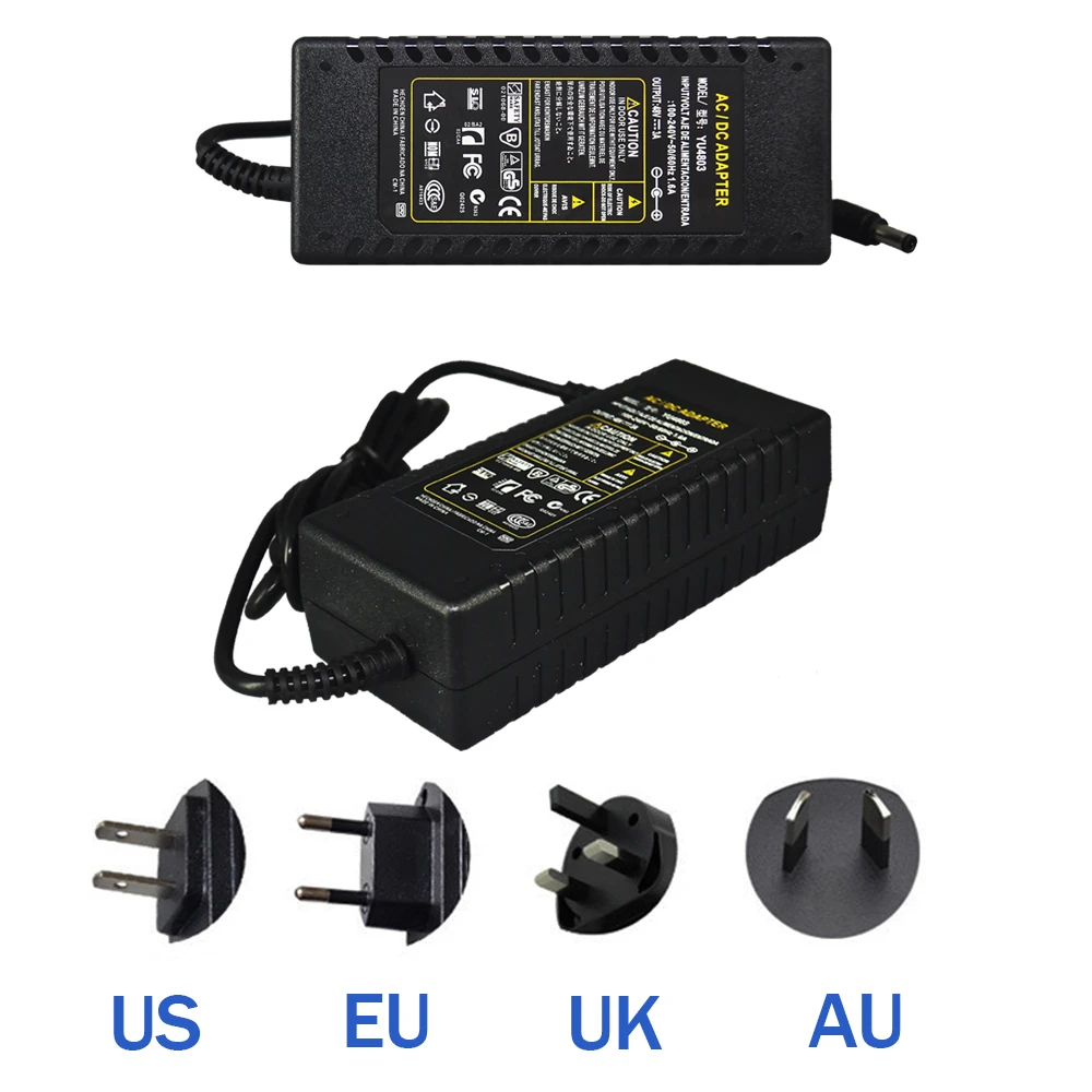 Imagem -03 - Poe Nvr System Recorder para Sistema de Vigilância Cctv Fonte de Alimentação Adaptador Carregador ac 100v240v 50hz 60hz dc 48v 3a