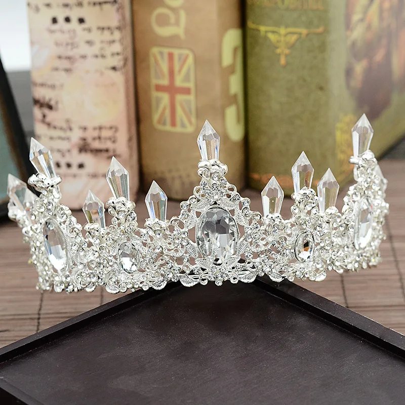 

European and American Hair Accessories Rhinestone Crown Bridal Jewelry Wedding Dress Accessories Cake Baking Decoration Crown