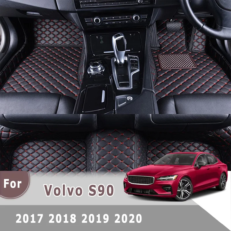 

Автомобильные коврики для S90 2017 2018 2019 2020 автомобильные аксессуары для интерьера ковры правосторонние автомобильные коврики для Volvo
