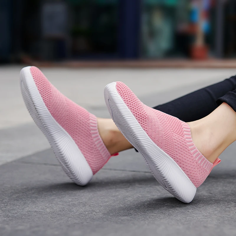 Spring Summer Sneakers Women's Leisure Time Elastic Force Sneakers Female Vulcanize Flats Couple Shoes Zapatillas Mujer 2022