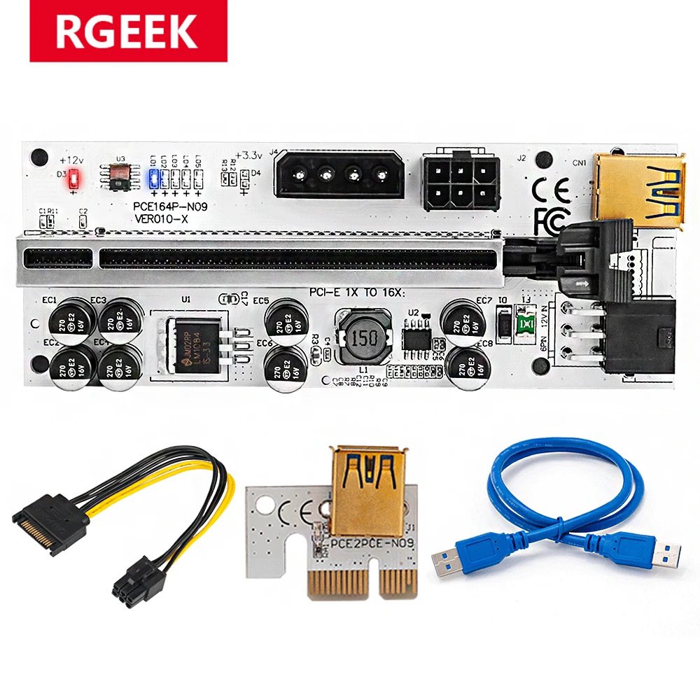 Les meilleurs adaptateurs PCIe Riser pour votre système un guide complet avec le modèle RGeek 009S VER010 V011