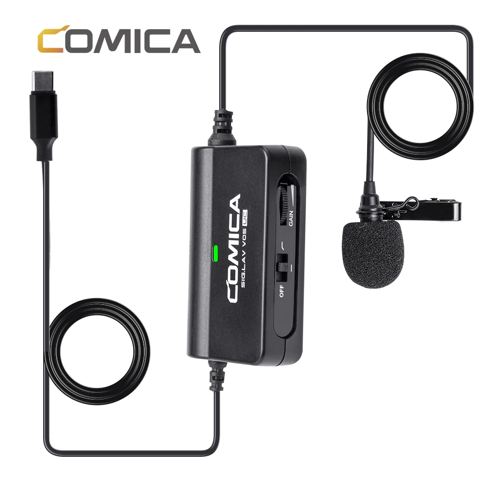 

COMICA CVM- V05 (UC) Multi-functional Single Lavalier Microphone (For Devices with USB-C Interface)