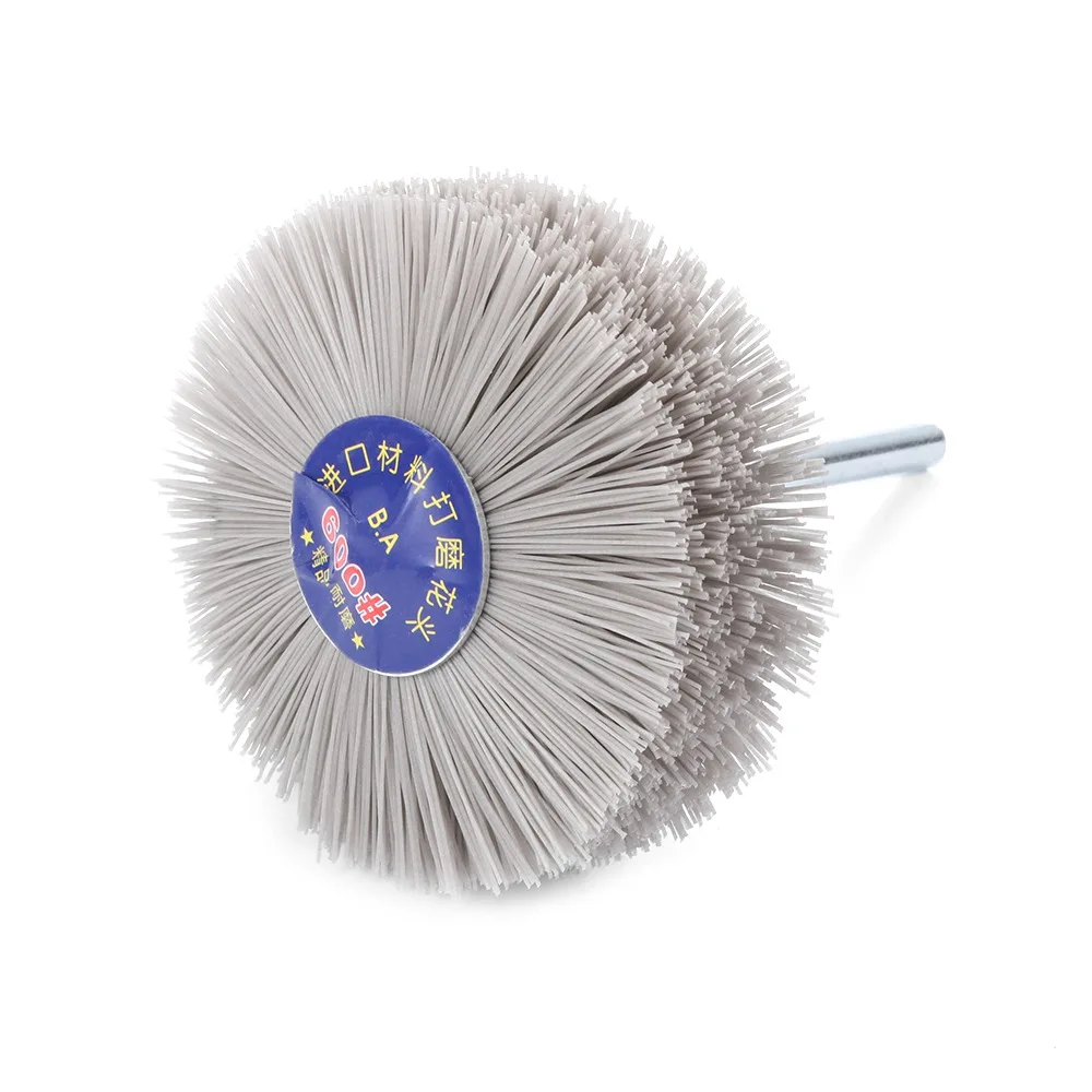 

80# - 600# Grinding Flower Head Abrasive Nylon Wheel Brush Woodwork Polishing Brush Woodwork Wood Furniture Deburring Tools