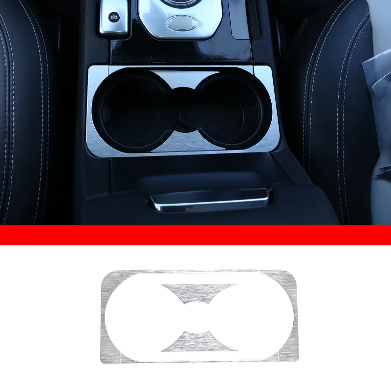 

Aluminum Alloy Car Center Console Water Cup Holder Frame Decorative Sequin Stickers For Land Rover Discovery 4 LR4 2010-2016