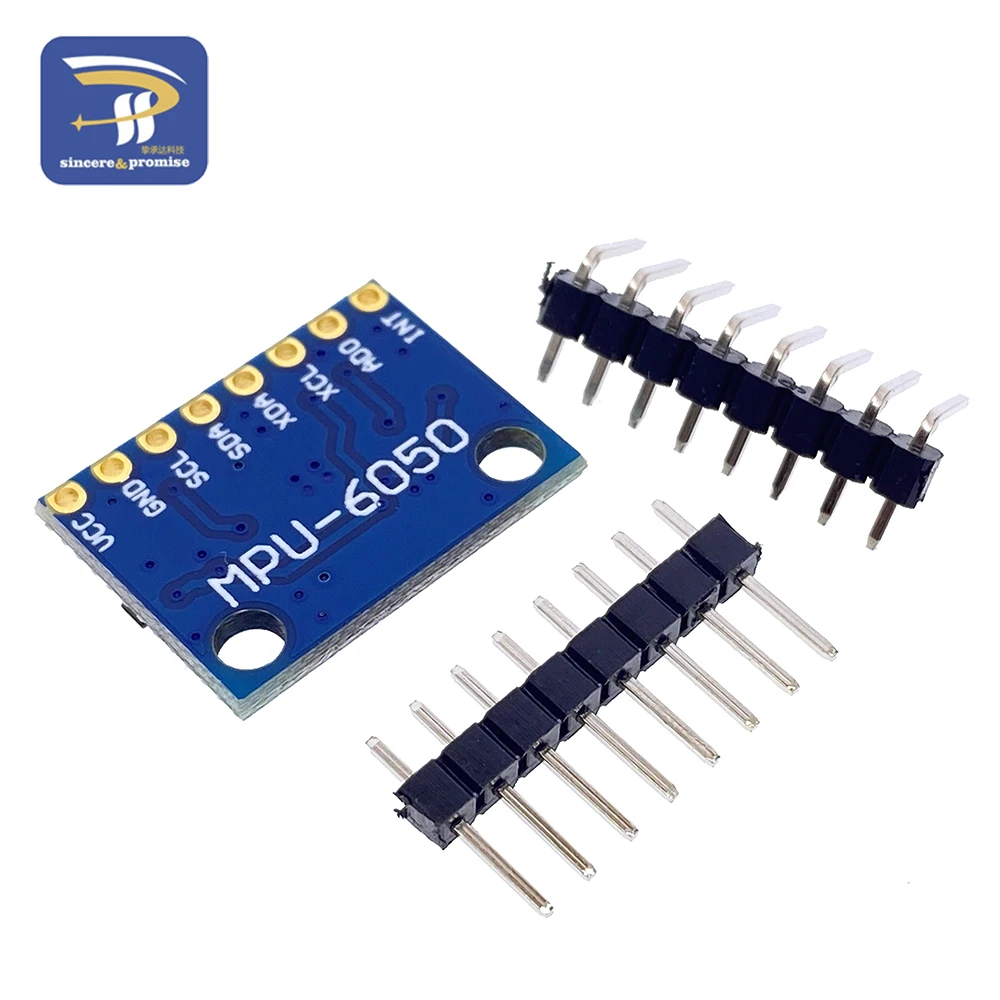 1Set IIC I2C GY-521 MPU-6050 MPU6050 3 Axis Analog Gyroscope Sensors + Accelerometer Module For Arduino With Pins 3-5V DC