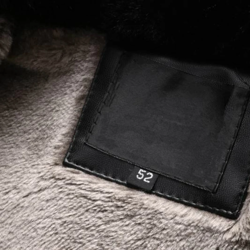 Winter Men\'s Leather Plus Velvet Thick Fur One Lapel Leather Jacket Warm Casual Slim Smart Mens Leather Jacket Male Winter Coats