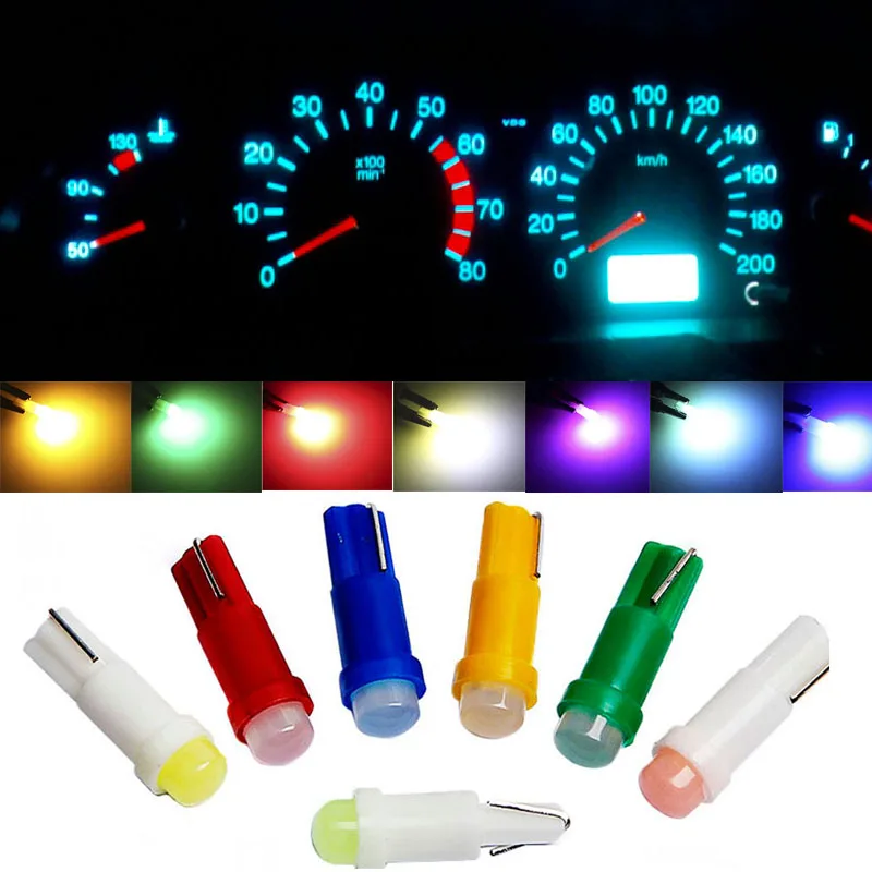 10PCS T5 LED Car Gauge Instrument Lamp For Citroen C4 C5 C3 Picasso Xsara Berlingo Saxo C2 C1 C4L DS3 Xantia DS4 C8