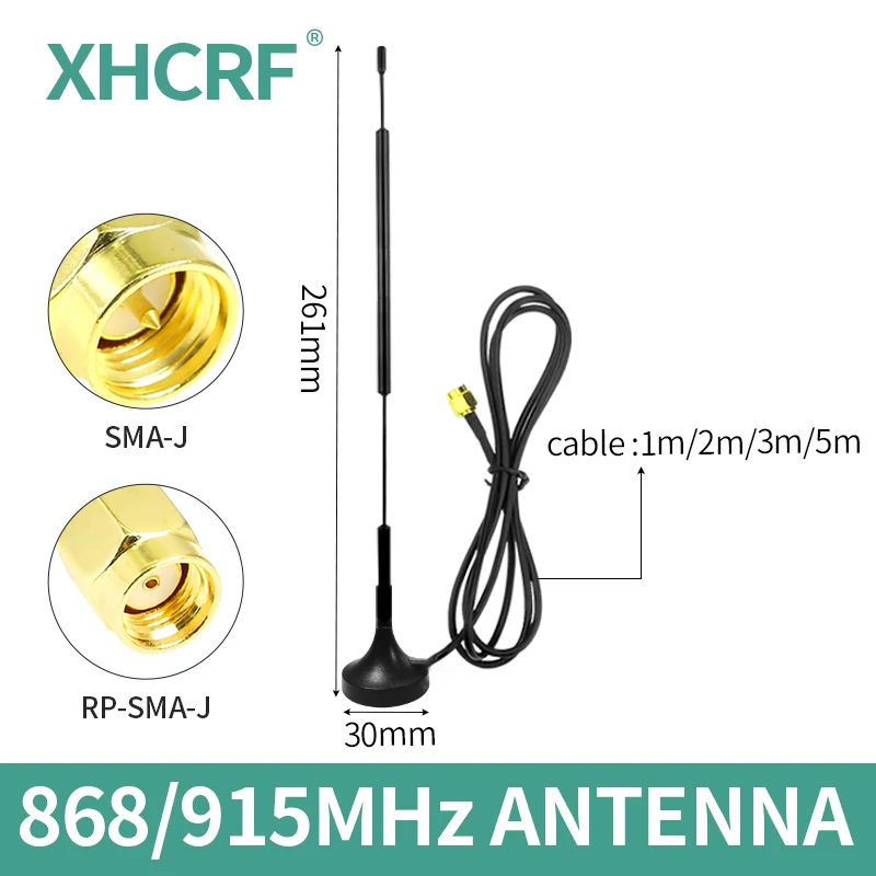 868 MHz LoRa Antenna WiFi 915 MHz Long Range Antena for Wireless Module RP SMA Male Helium Miner Antenna Indoor Low SWR