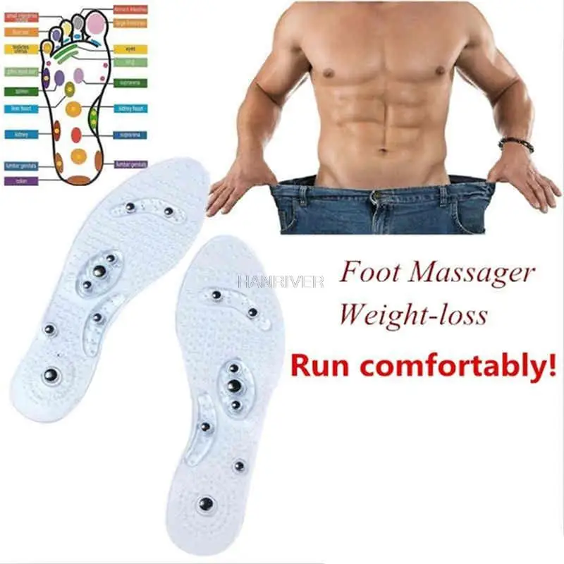 Foot Massager MindInSole Acupressure Magnetic Massage Foot Therapy Reflexology Pain Relief Slimming Pain Insoles Foot Care Pad