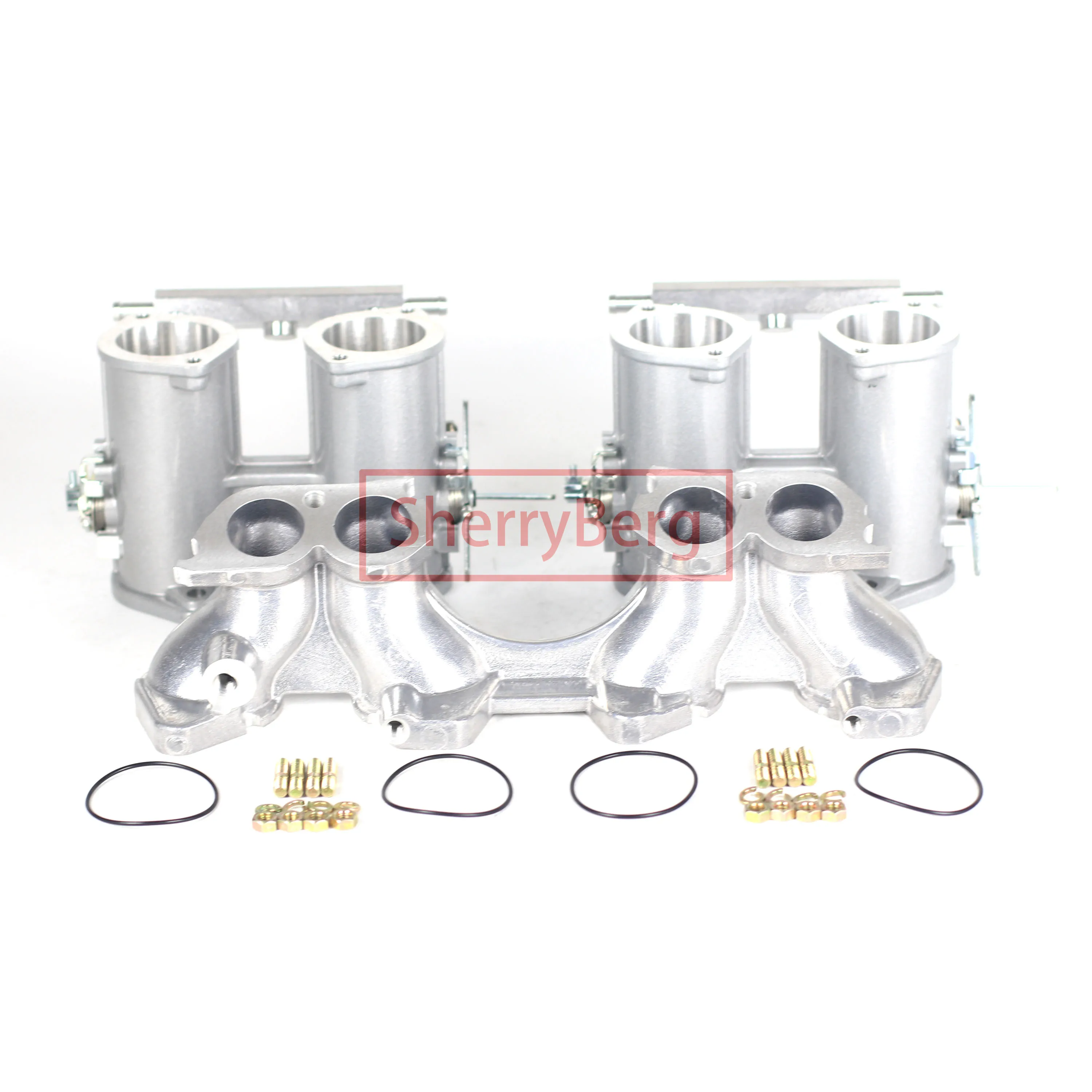 SherryBerg  2TBS 40/42/45/48/50mm DCOE Twin Throttle Bodies Manifold for Toyota 3K 4K 5K Weber/Dellorto/Solex DCOE/DHLA Rep Carb