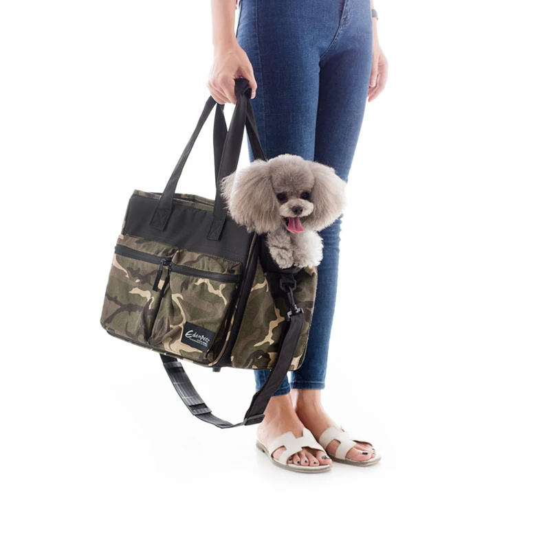 

Pet Dog Carrier Bag With 8kg Capacity,Camouflage Soft Comfort Handbag Cat Transporter Travel Shoulder Bag