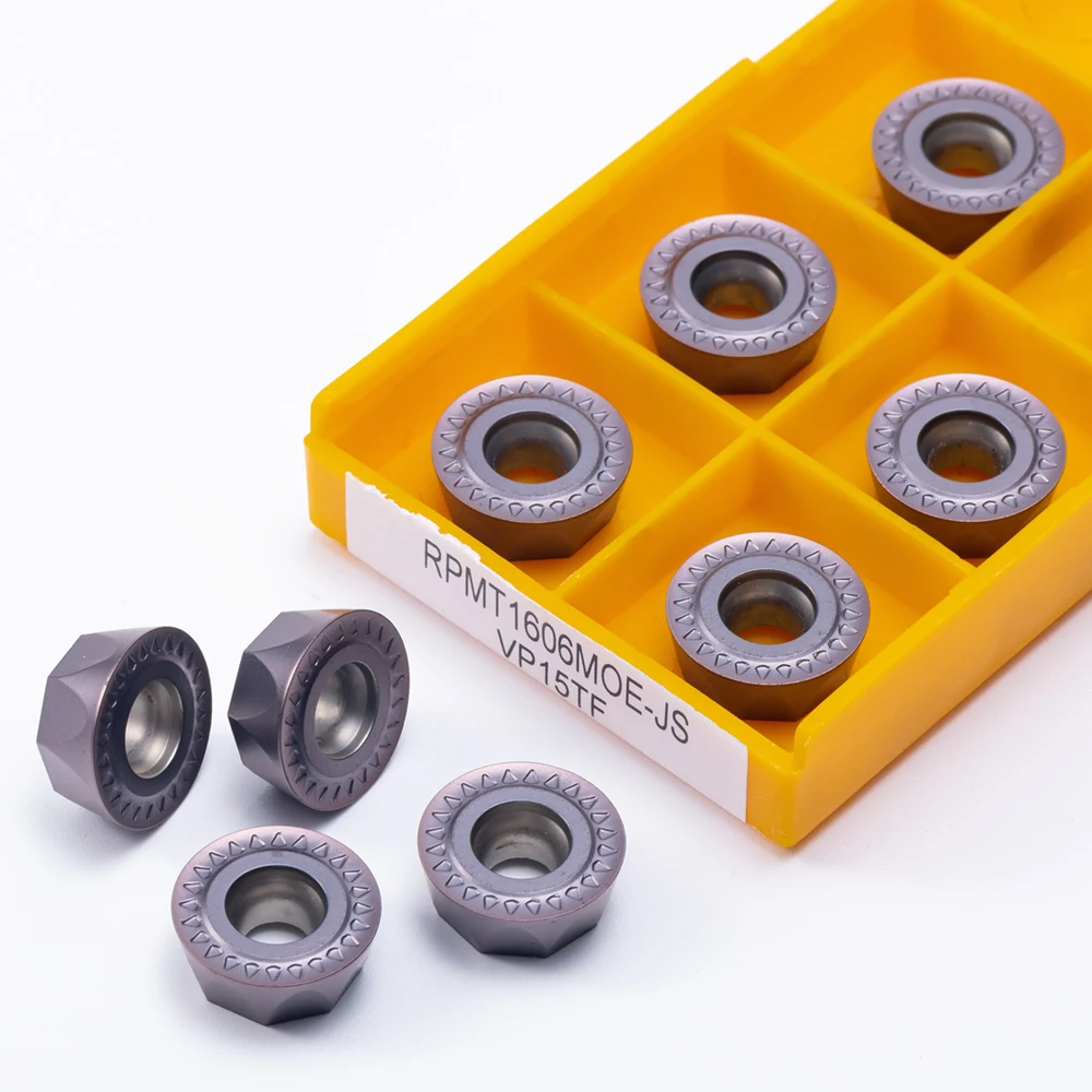 Interna de Metal Aço Steeless Ferramenta de Torneamento Rpmt Carboneto de 1606 Transformando Ferramenta de Inserção 10 Pcs Alta Qualidade Rpmt1606 mo js Vp15tf