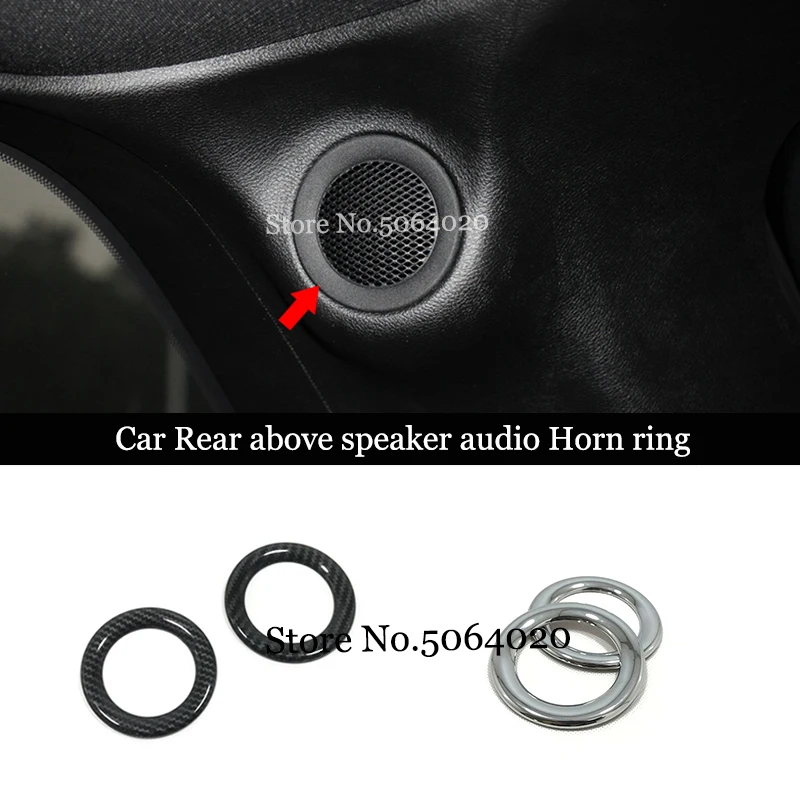 ABS Chrome Car Rear above speaker audio Horn ring Cover Trims Car Styling For Jeep Grand Cherokee 2014 2015 16 2017 Accessories