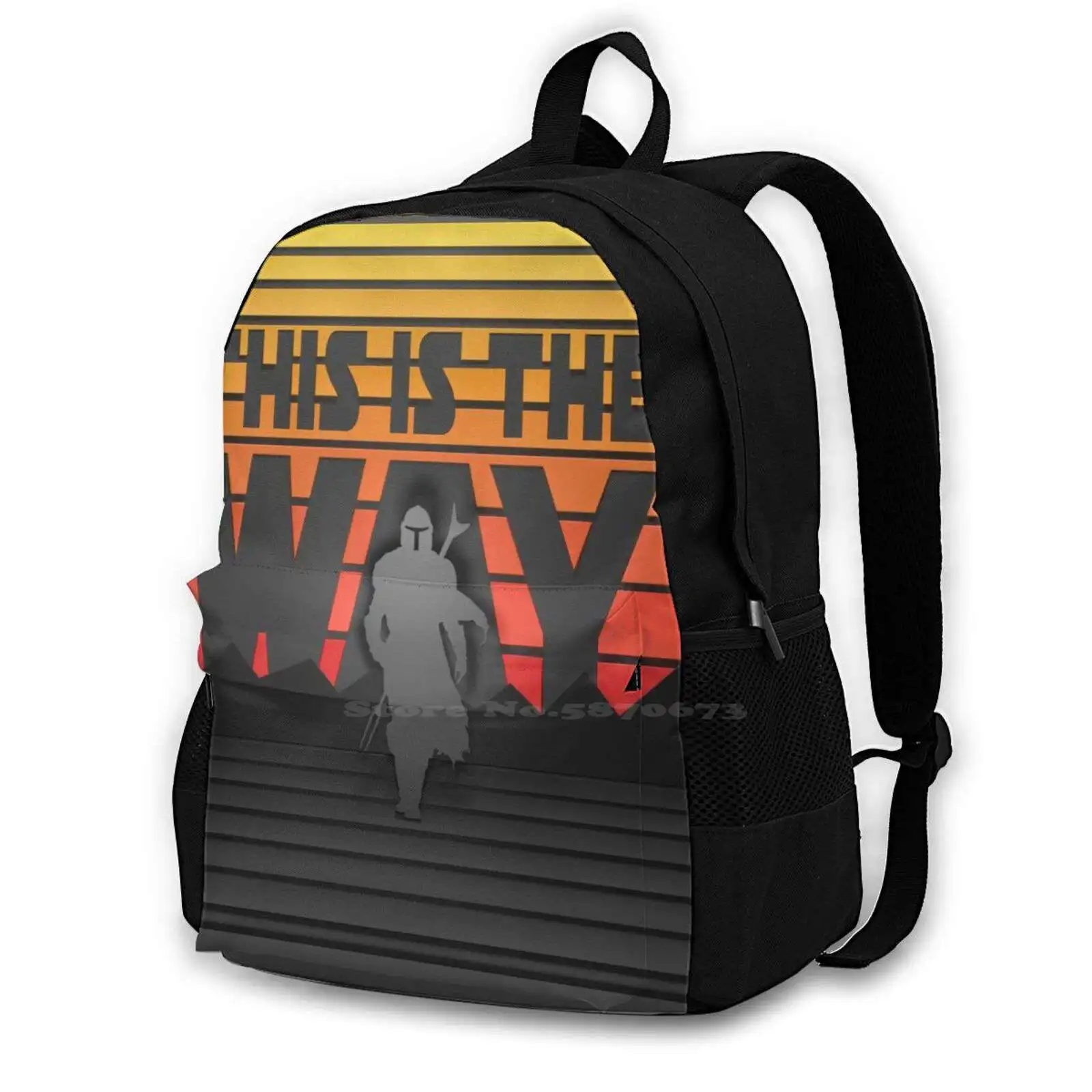 

Paper Art 3D Poster-This Is The Way School Bags Travel Laptop Backpack Cartoon New Trending Unique High Quality 7 8 9 10 Pro