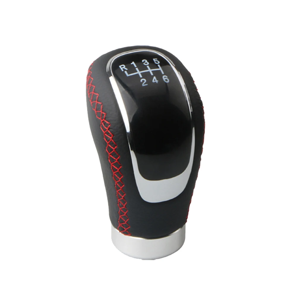 

Car 6 Speed Gear Knob Lever Pen Stick Head Shifter + 3 CAPS for Ford Mondeo IV Mk4 S-Max C-Max Focus Mk2 Mk3 Kuga