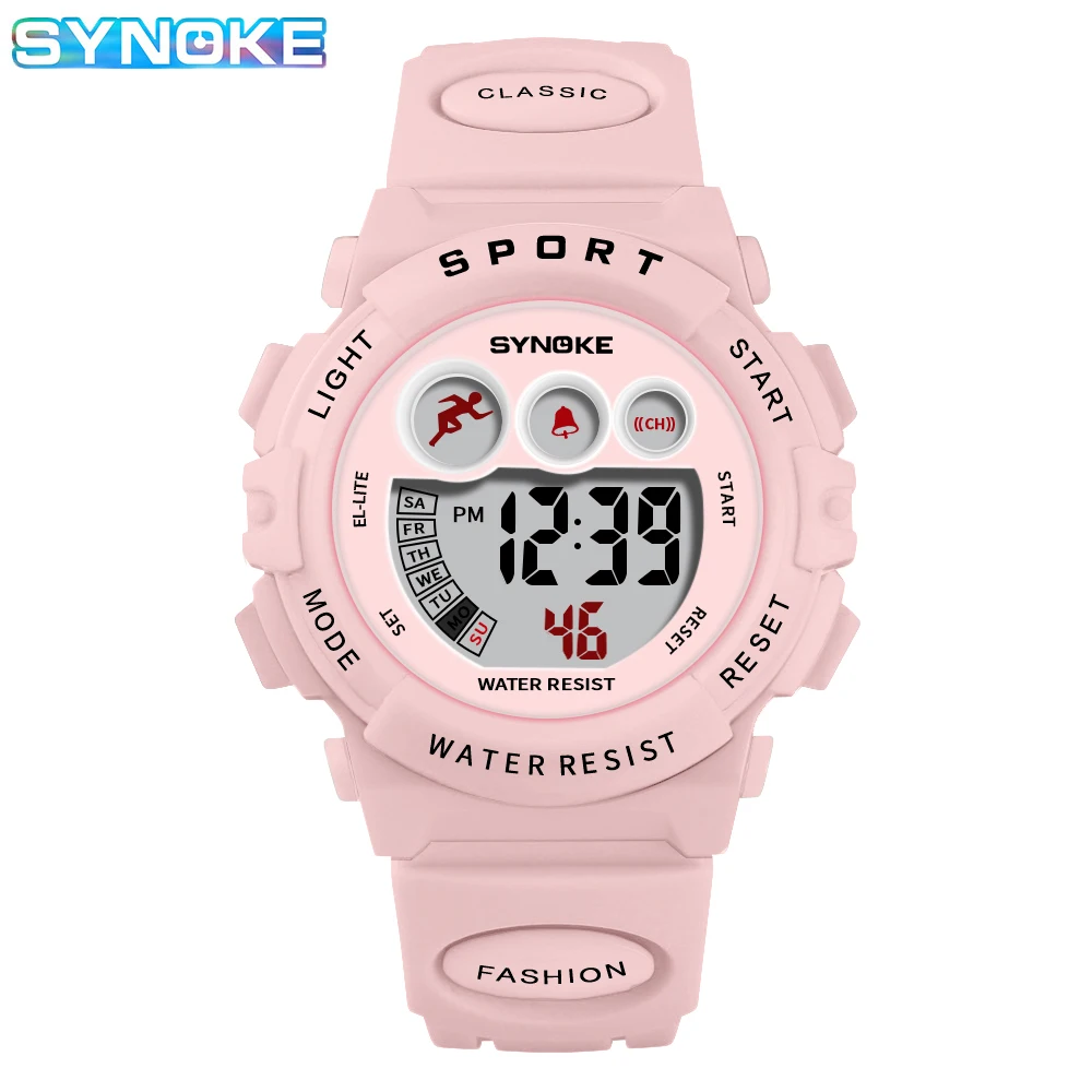 Sports Kids Watch Students Watches 50M Waterproof SYNOKE 9802 Digital Watch Electronic Clock Children Boys Girls Gifts