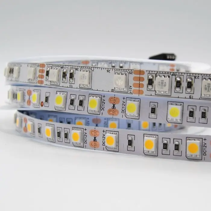 1M 5M 5050 LED Strip Light 60LED/Meter Input 12V Safe Tape BSOD DIY White Red Blue Green RGBWW Pink Flexible Led Line 3M Sticker