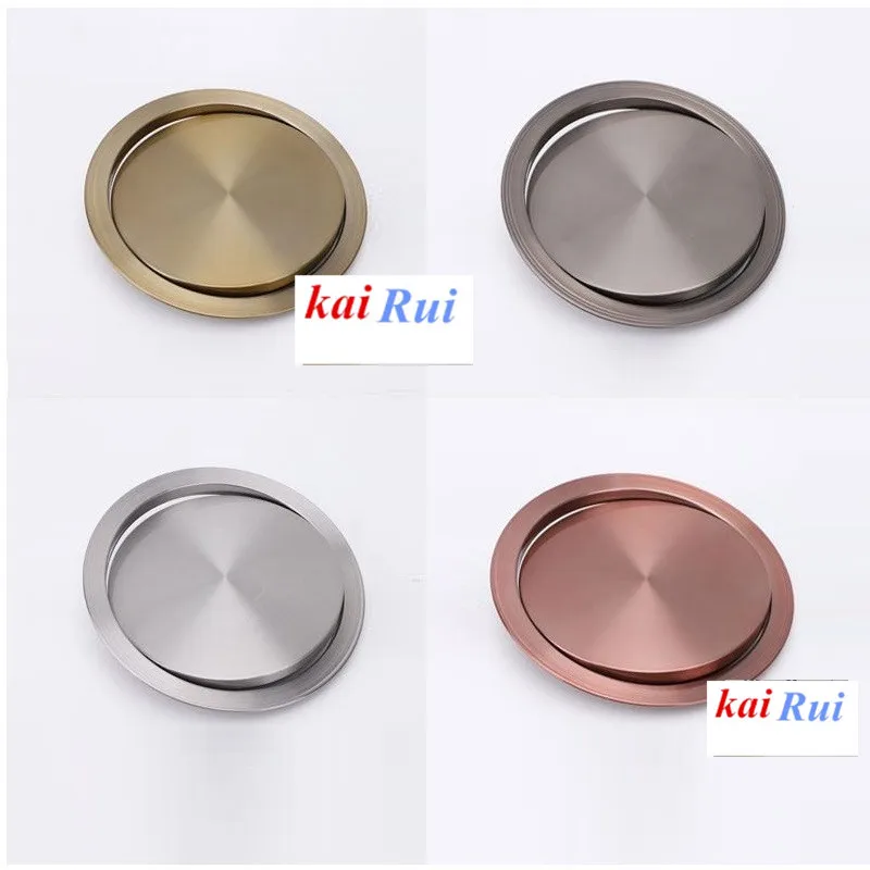 Stainless Steel Flush Flip-top Swing Cover Lid Trash Waste Chute Kitchen Bath Countertop Grommet Bronze Red Gold Titanium Black