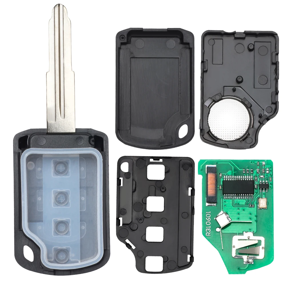 KEYECU P/N: 6370C134 434MHz ID47 2 Button Remote Head key Fob for MITSUBISHI ECLIPSE CROSS GK1W / GK2W /GK9W 2017.10.1-2020.12.3