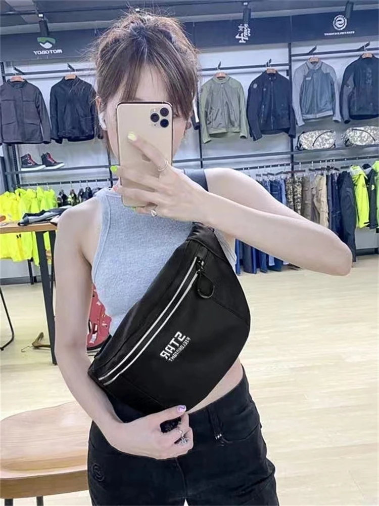 Large capacity motocycle waist chest bag waterproof motobike cycling outdoor straddle bag men's single shoulder backpack women's