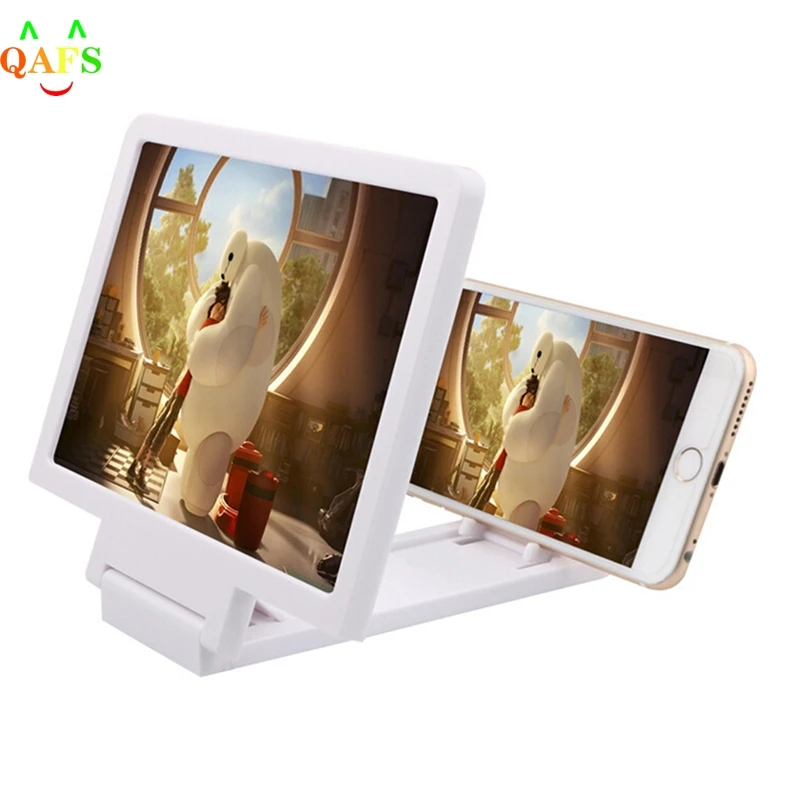 1Pcs Mobile Phone Screen Magnifier 3D Video Amplifier Folding Larger Expander HD Stand For Video