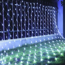 3x2M  LED Net Mesh Fairy String Light Outdoor Christmas Fairy Light Wedding Party Holiday Light Window Curtain Garland Lights