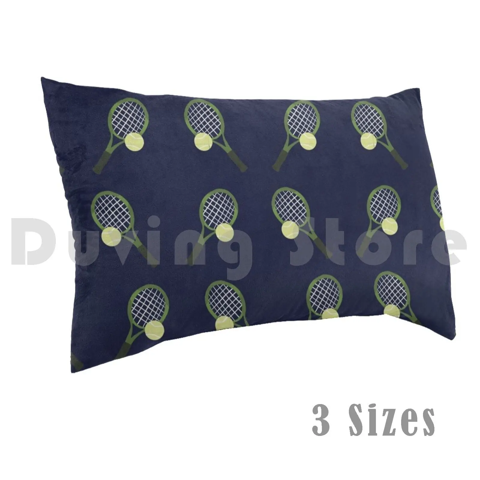 Tennis Pattern Pillow Case Printed 50x75 Carlikazoo Carli Mano Tennis Tennis Ball Ball Tennis Racket Tennis