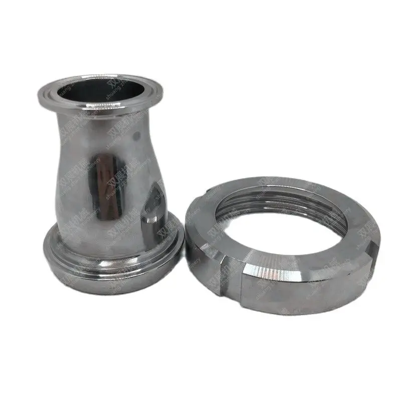 DIN11851 to Tri Clamp Ferrule Reducer DN65 Liner & Nut x Tri Clover 1.5 in.SS304 Stainless Steel